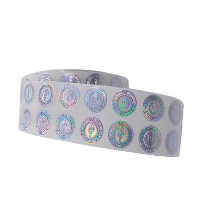 qualità  Custom Heat Sensitive Adhesive Laser Hologram Heat Transparent Film Label Sticker fabbrica